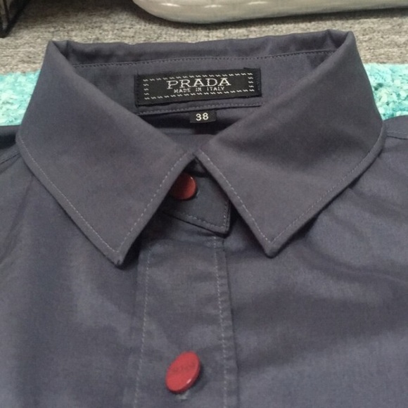 PRADA Dark Grey Women’s Button Down Shirt - Picture 7 of 8
